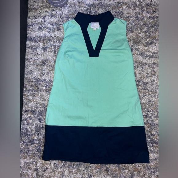 Sail to Sable Dresses & Skirts - RARE Sail to Sable Mint and Navy V-Neck Dress